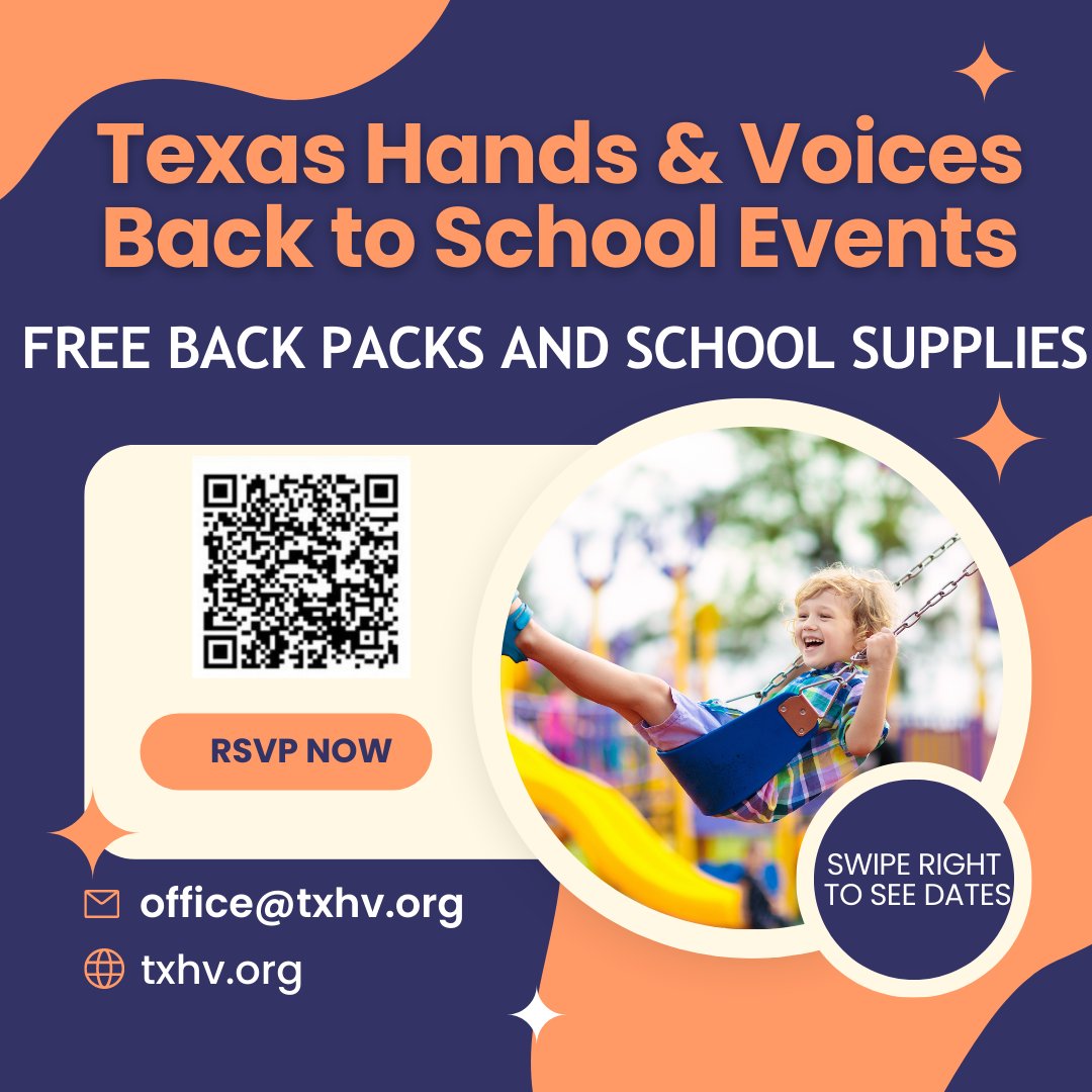 TXHandV's tweet image. Join us for our back to school events all across the state! We will be giving away backpacks and school supplies! Registration is highly encouraged.

We look forward to seeing you!