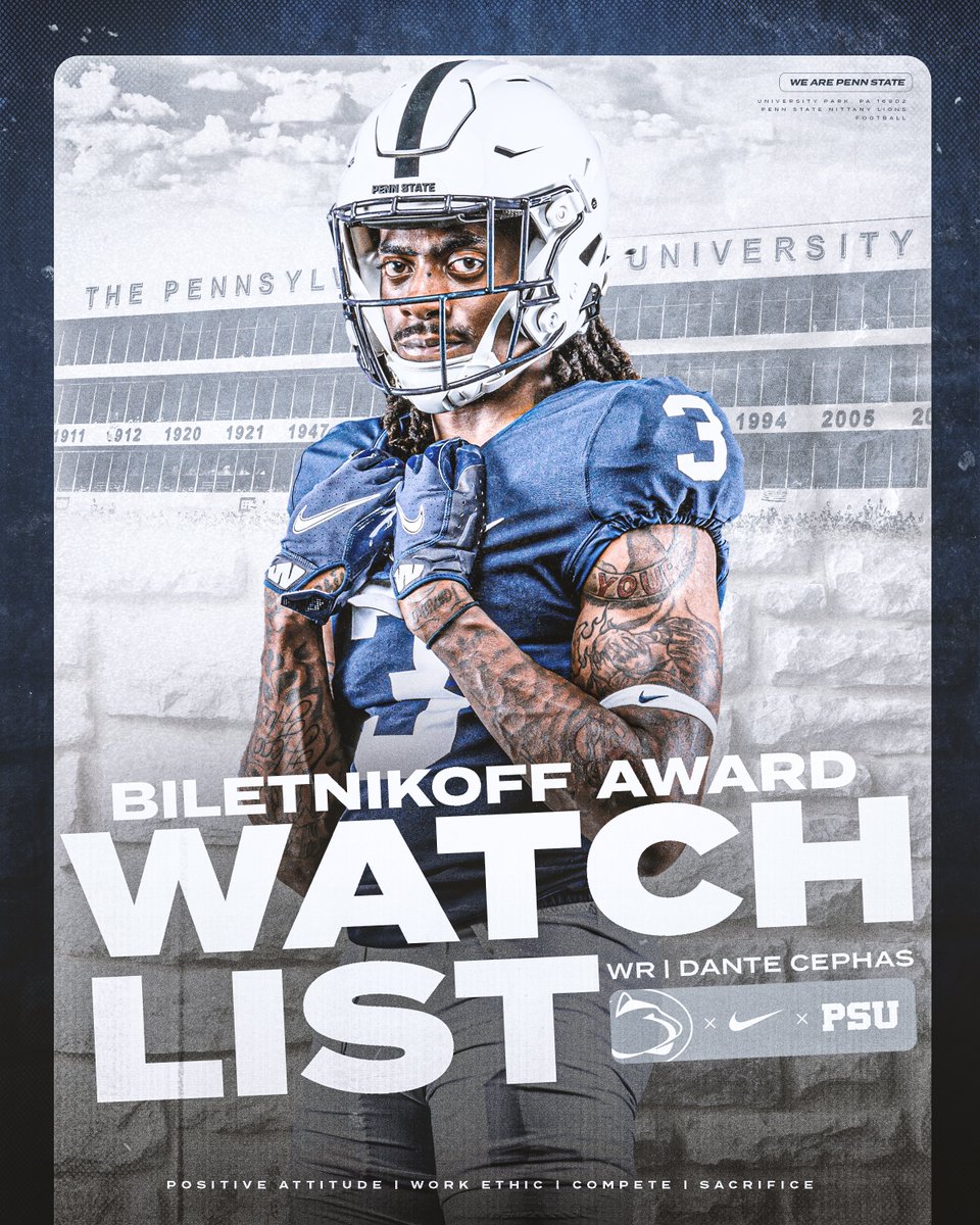 Dante Cephas → Biletnikoff Award Watch List #WeAre | @FouLceph