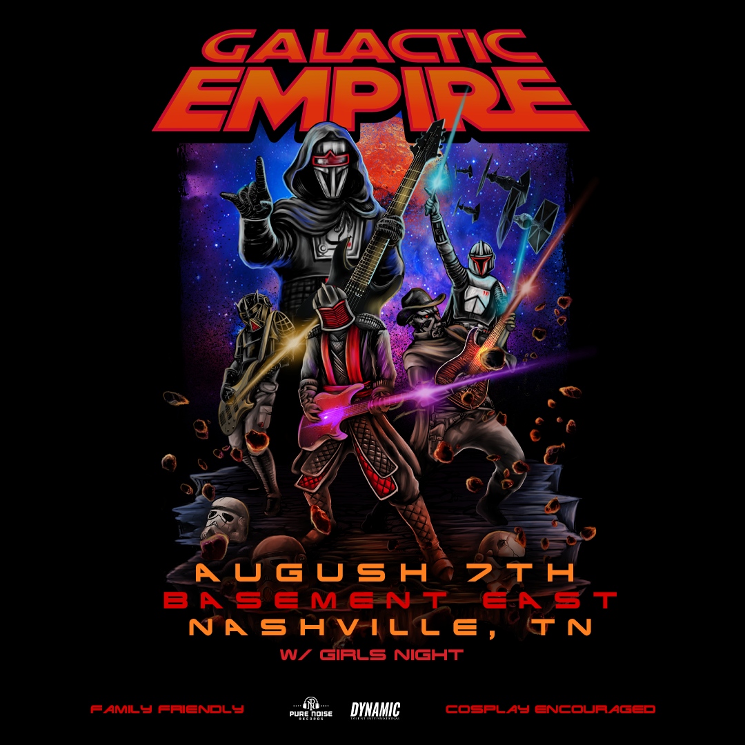 TONIGHT! We've got @GalacticEmpire8 in the house at 7:30PM with Girls Night! Doors open at 6:30PM. Grab tickets now at the link or at the door. l8r.it/lBA0