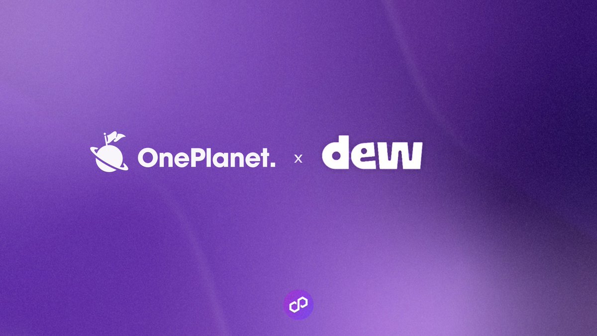 OnePlanet_io's tweet photo. 🪐OnePlanet x Dew💧

Thrilled to unveil our exciting partnership with @Dew_HQ as we integrate into its aggregator!

We've joined forces with Dew to achieve the goal of fostering the Polygon NFT ecosystem together 🤝

Now, explore the broader world of NFTs #onPolygon💜 https://t.co/yZIDmrbERO