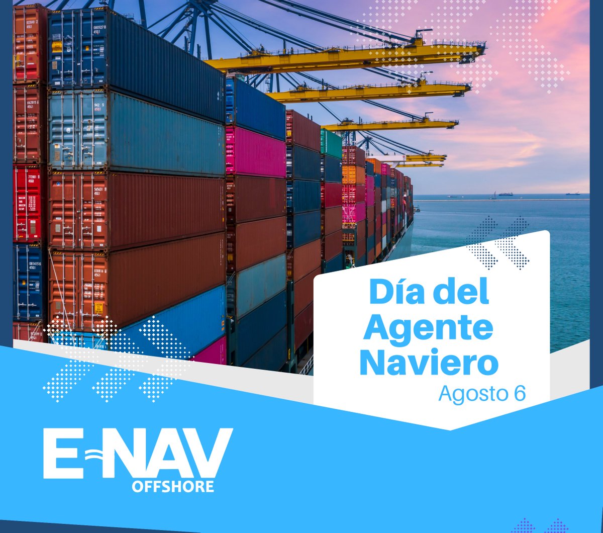 El día 6 de agosto conmemoramos por segundo año el Día del Agente Naviero, por lo que destacamos y celebramos su labor para que la interacción entre buque, su tripulación, el puerto y sus autoridades sea eficiente
#offshoreindustry #enavoffshore #diadelagentenaviero