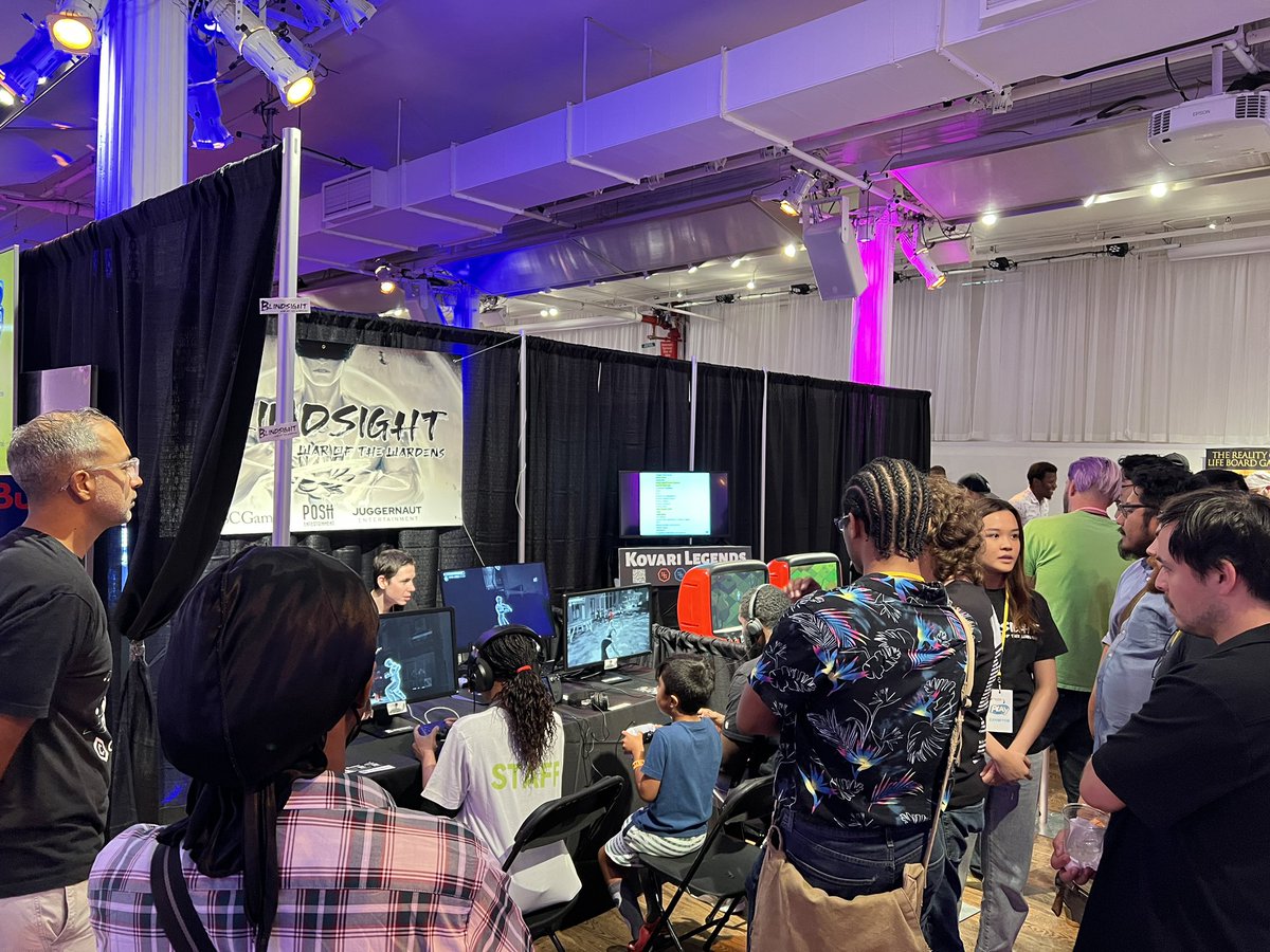 BlindsightGame's tweet photo. Thank you for having us at Play NYC this year! We enjoyed meeting new players and watching everyone play our game Thank you for all the kind words, praise, and feedback! Shoutout to our friends at @redbull for sponsoring us and to the winners of our competition who won! #playnyc https://t.co/Fz8IjcwVQS