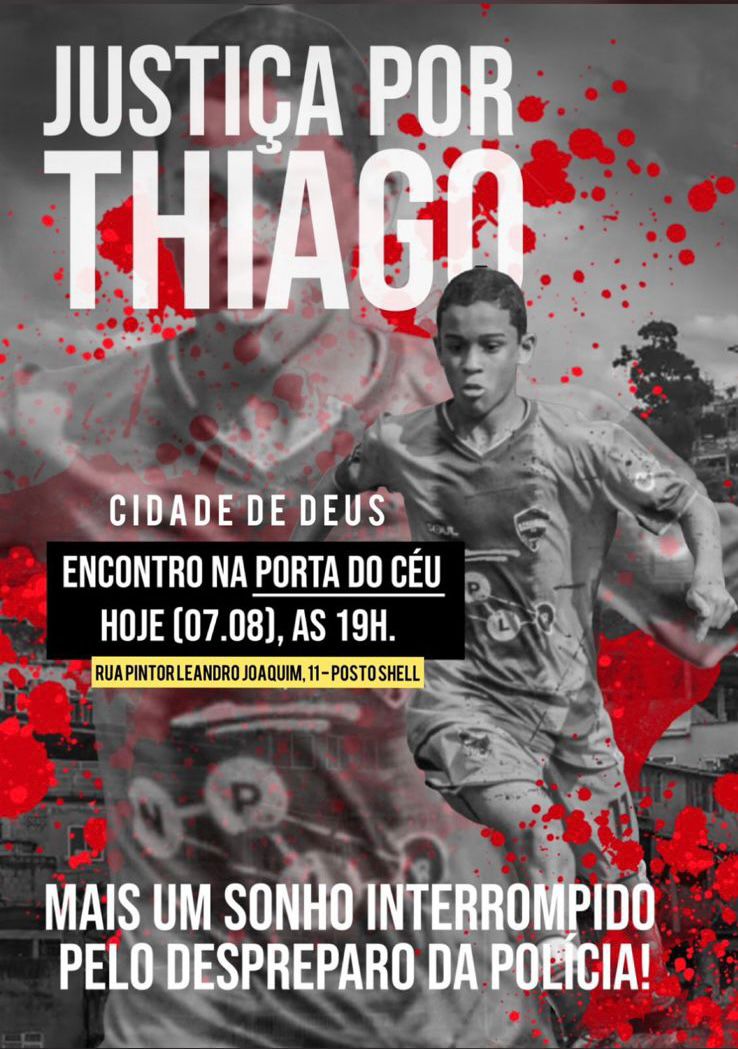 NGB NEWS NÃO PARA!!!

A comunidade está unindo forças para fazer justiça pelo caso acontecido com o jovem Thiago no fim da noite de Domingo (06/08) na Cidade de Deus.

A equipe de Repórteres e Marketing da NGB NEWS está acompanhando o caso de perto e passando todas as notícias em