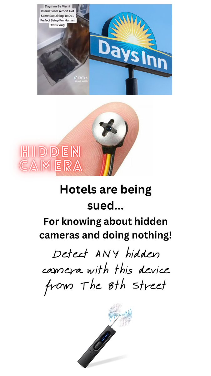 HiddenCamDetect's tweet photo. It's a much bigger problem than we're willing to admit... #hiddencamera #hotel #airbnb https://t.co/l4T3SIryFI