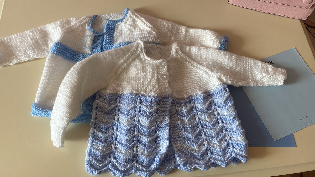 Being a befriender to older people is the best, the older lady I visit made me these when I told her I was having a boy.

So sweet and so precious to have handmade items like this. 🥺