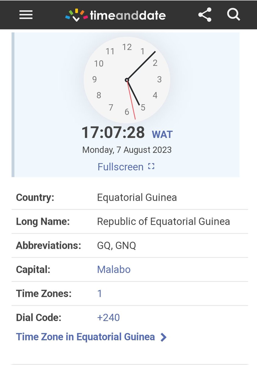 Malabo 
Equitorial Guinea.