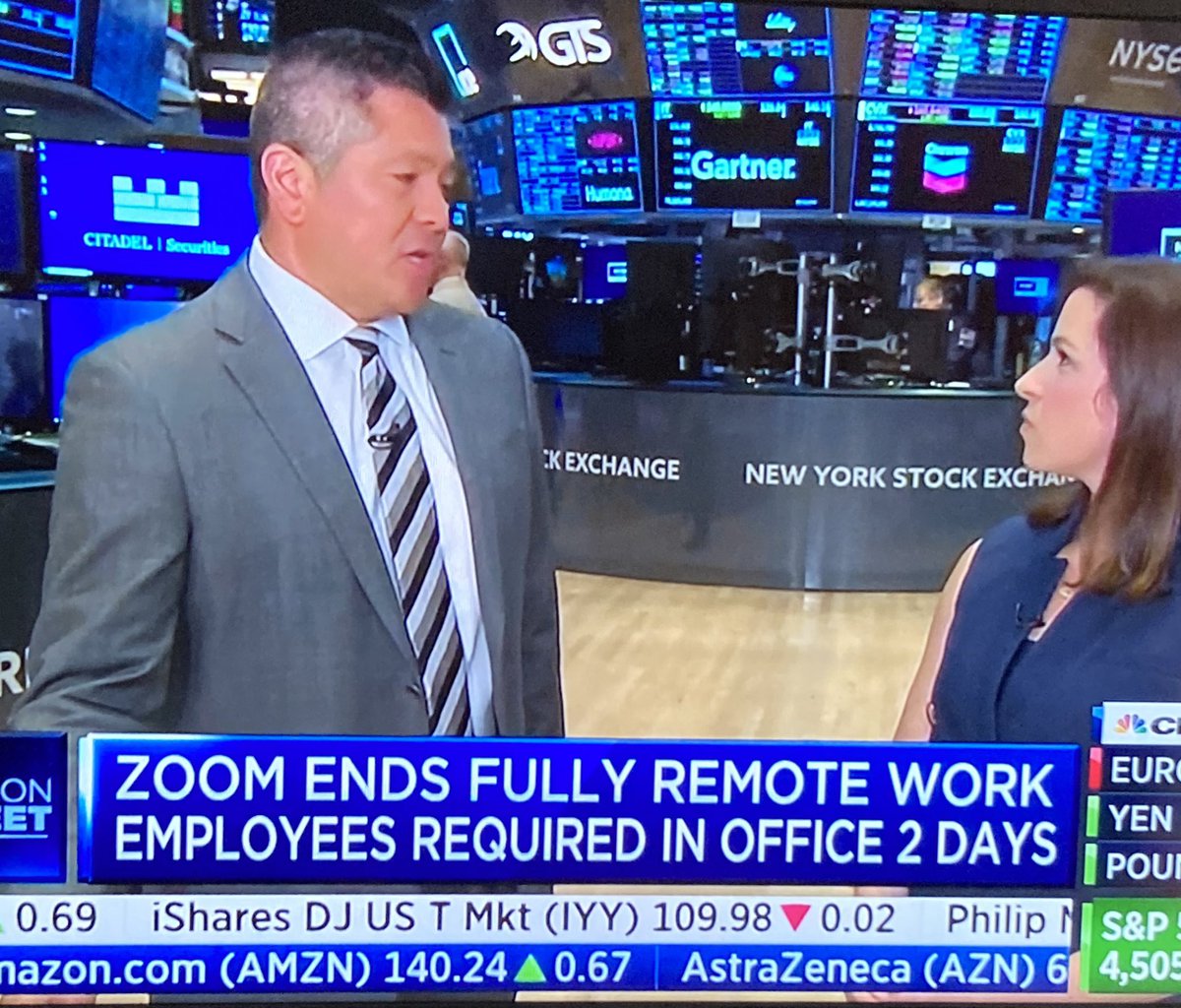 vipersteve21's tweet image. Zoom $ZM ends fully remote work. Zoom wants it’s own workers back in the office when their main service is enabling remote meetings. I always thought WFH would phase out because it is inferior to in person work and Zoom has conceded to agree now. 🤣