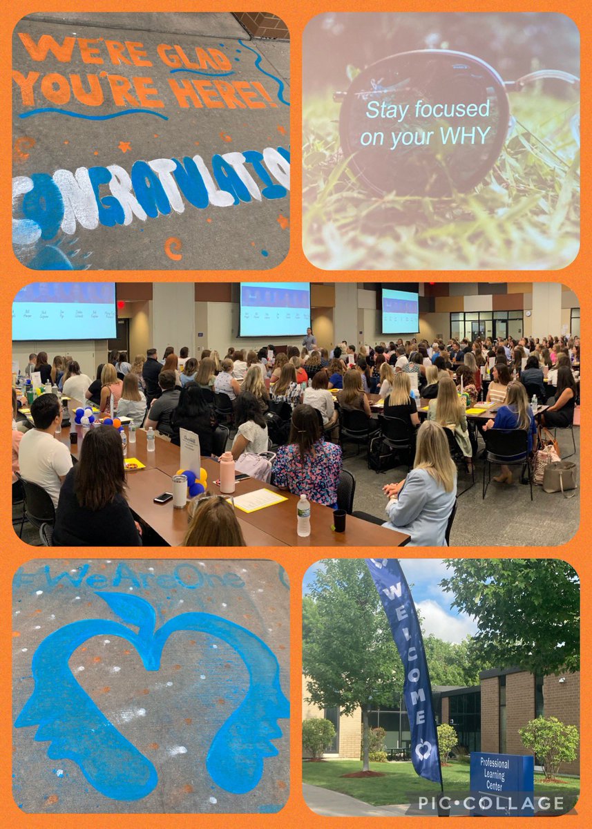 MKPrusnick's tweet photo. It’s #54InductionWeek in @D54schools. This is one of my favorite weeks of the year. We get a chance to welcome new educators to the District & to the profession of teaching public school. What could be more important? I’m so glad they’re here 🧡🌟 https://t.co/EljQ9SGXlT
