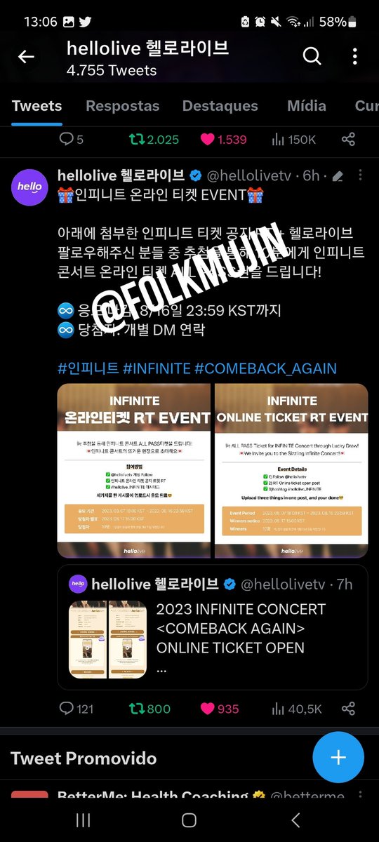 folkmujin's tweet photo. @hellolivetv done! thank you so much @hellolivetv  #hellolive_INFINITE https://t.co/J26ryFwvfH