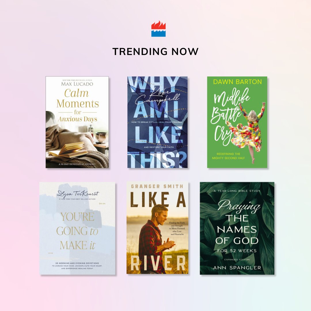 Trending Now 📈 Here's what our readers have been loving this summer. Go to harpercollinschristian.com to more of our latest releases and bestsellers!