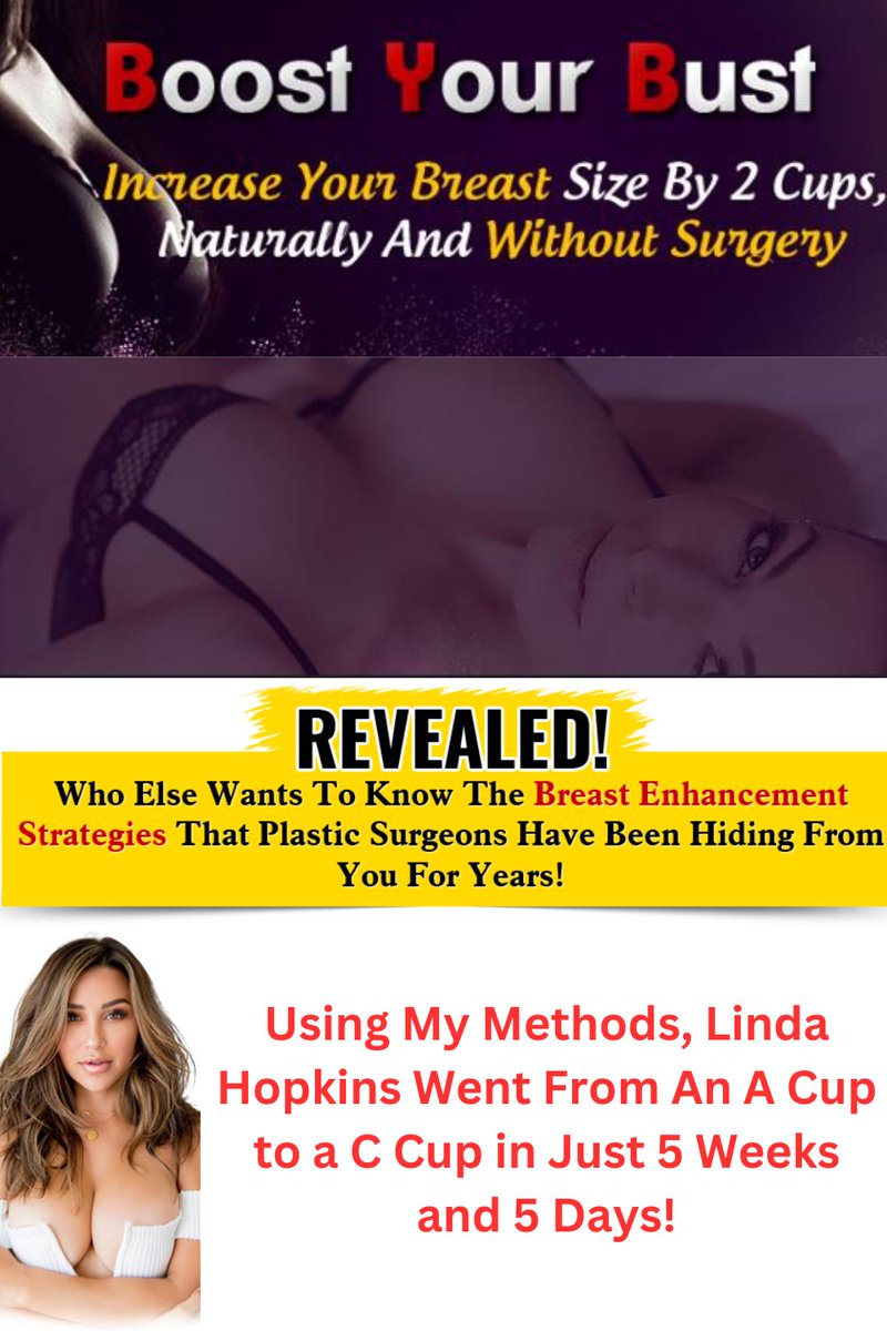 healthaidtip's tweet photo. Natural Breast Enlargement Boost Your Bust Techniques
The Most Effective Natural Breast Enlargement Techniques That Have Already Changed The Lives Of Over 7591 Women From 69 Countries Worldwide
Click Here to Learn More: https://t.co/Q2nxl0Qix0

#BreastEnlargementTechniques https://t.co/w2yuG9gemj