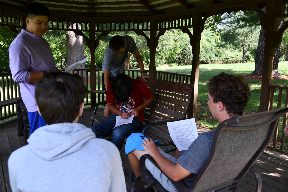Mr_DUrso's tweet photo. The Senior Retreat is off to a great start! I am very excited for this class and am eager to implement this’s year’s theme, a virtue they will identify over the next two days. https://t.co/C5tleIzVOx