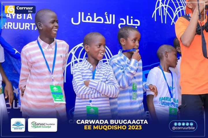 SafwacOrg's tweet photo. This year, the SAFWAC foundation is partnering with the Mogadishu Book Fair to host the children's activities. It was plenty of fun and educational activities for kids to enjoy, with a focus on promoting literacy and a love of reading. https://t.co/e1LjKJQl6O