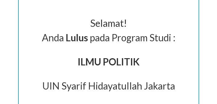 qxftysoo's tweet photo. finally setelah berbulan-bulan akuu cobaa semuaa yang bisa aku cobaa akhirnyaa dikasih sama Allah dikesempatan terakhir, thank u UIN sudah ngelirik aku🤍 https://t.co/giyNTTh6C0