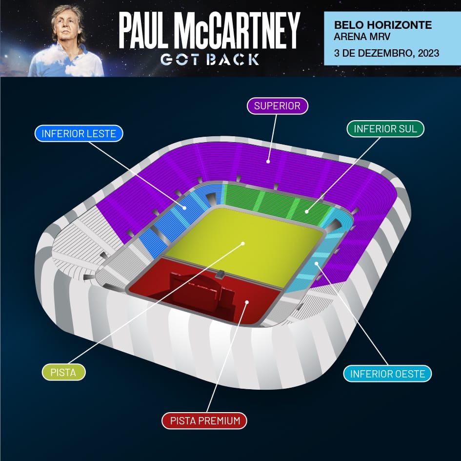 Teremos Paul Mccartney na @ArenaMRV, dia 03 de Dezembro vcs ja podem reservar na agenda... E vem mais Show Internacional por ai... Foto: Divulgacao