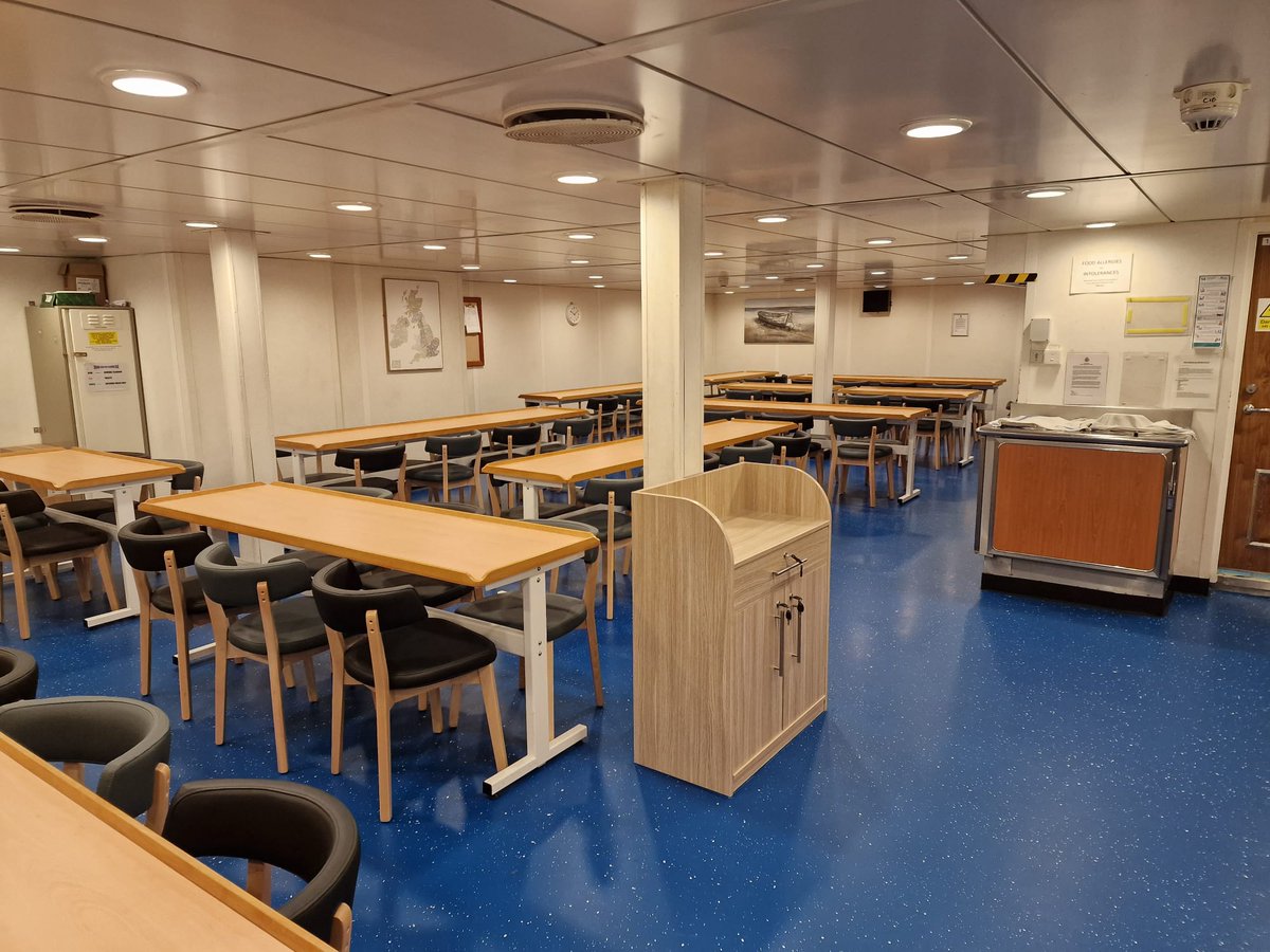 RFA Argus Junior Rates Mess got a complete makeover during our maintenance period,looks brand new! @RFAHeadquarters @RoyalNavy @apgroupuk