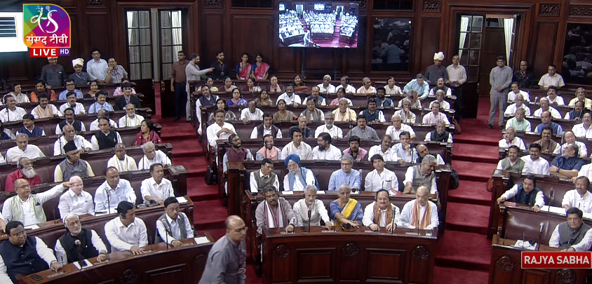 ANI's tweet photo. Voting on the National Capital Territory of Delhi (Amendment) Bill, 2023 underway in Rajya Sabha

Division of votes will be done through paper slips now as there was a technical error in the automatic vote recording machine in Rajya Sabha https://t.co/OP4R0O4Bt9