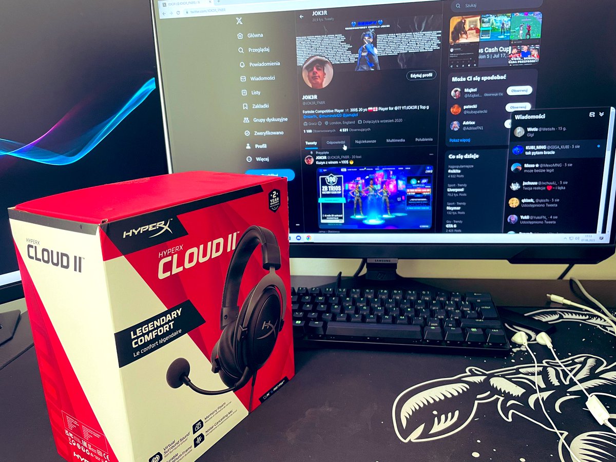 🎊KONKURS🎊

🔥 Do wygrania Hyper X Cloud II lub 300 zł ( Zależy od wygranego ) 🔥

Wymagania to : 
Follow 👉  @JOK3R_FNBR <a href="/NizerFN_/">Nizer</a> <a href="/Makaroniiik/">Makaroniik</a> 

♥️ LIKE &amp; ♻️ RETWEET
💬 OZNACZ 2 ZNAJOMYCH 

Wyniki 28.08.2023 na streamie lub wstawię klipa z losowania 🦍