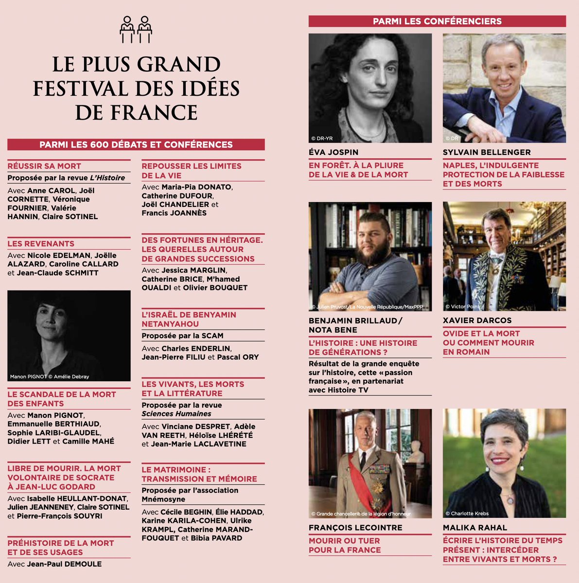 Un premier aperçu du programme de l'édition 2023 des Rendez-vous de l'histoire de Blois 👇