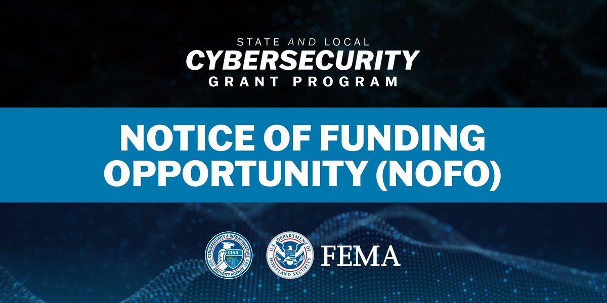 📣BIG NEWS! <a href="/CISAgov/">Cybersecurity and Infrastructure Security Agency</a> &amp; our teammates <a href="/fema/">FEMA</a> announced $374.9 million in funding for the FY 2023 State and Local Cybersecurity Grant Program to help strengthen cyber resilience across our nation. Learn more: go.dhs.gov/4vy