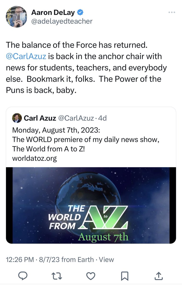 Carl Azuz tweet media
