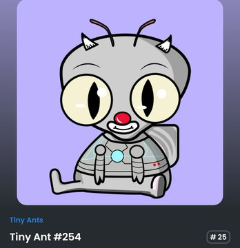 EmerlandNotify's tweet image. Rarest and legendarys of @TinyAntsNFT 🐜 Lucky mint for the first time 🐐 #TinyAnts #NFTs $MATIC #NFTcommunity #polygon