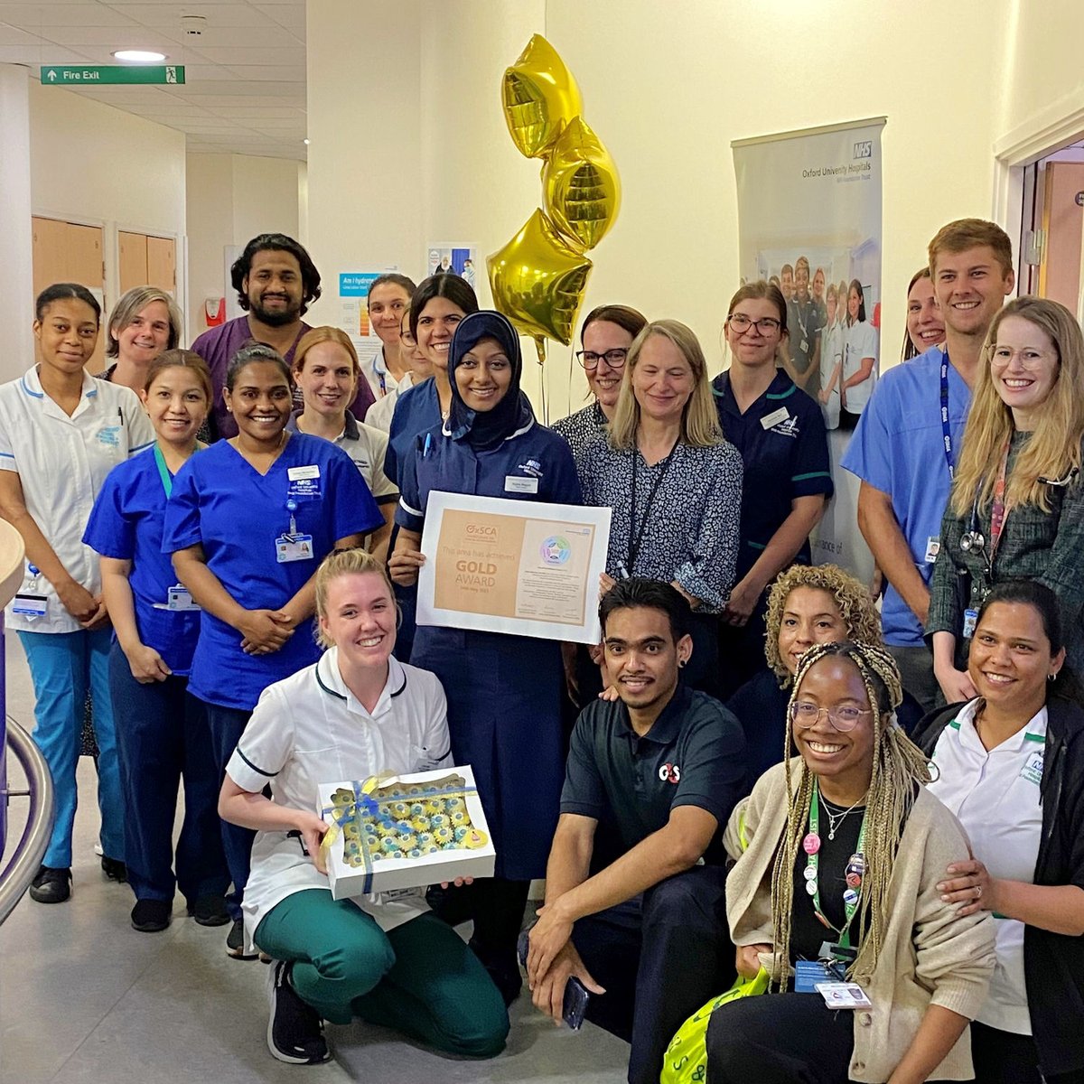 It's a GOLD OxSCA Award for #NOC Bone Infection Unit #BIU following their latest accreditation!

Pictured: Ward Manager Rujina with the team.

Thank you all, for what you do!

#OneTeamOneOUH💙

<a href="/NurseFlo4/">@NurseFlo</a> <a href="/macurnow/">Mark Curnow</a> <a href="/PaulaGardner64/">Paula Gardner</a> <a href="/OUH_Nursing/">OUH Nursing & Midwifery</a>