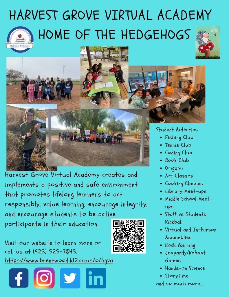 HarvestGroveVA's tweet image. Scan the QR code to visit our site.  Call the office with any questions!  #weareharvestgrove #wearebusd #independentstudy
