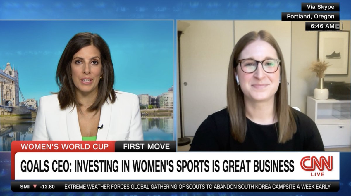 goalscaroline's tweet image. Thank you @chrissymacCNN for having me on CNN today to make the business case for women’s sports.
The 2023 Women’s World Cup is indisputably proving that it’s good business to invest in women’s sports - and there's more data than ever to back that up.
🔗cnn.com/videos/busines…