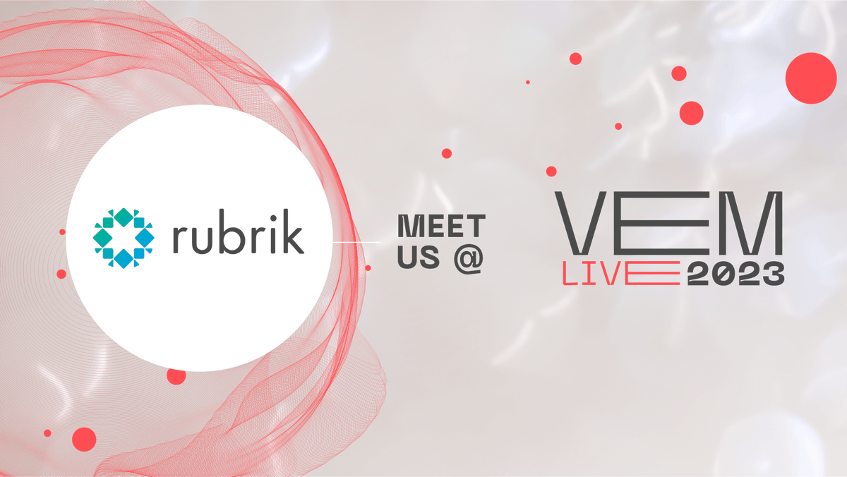 vemsistemi's tweet photo. Scopri i #partner di #VEMlive2023 – Iniziamo con un grande ritorno: @rubrikInc, la Zero Trust Data Security™ Company, sarà con noi anche per questa edizione!
Rubrik ti aspetta a #VEMlive2023! https://t.co/s6e7KScgk3