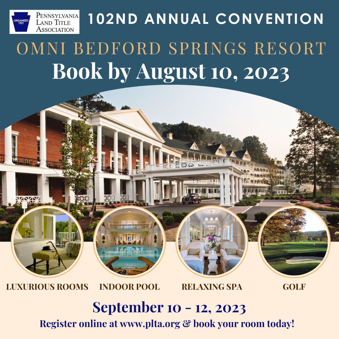 The room block is open until August 10th at a discounted rate for the PLTA 102nd Convention!  
omnihotels.com/hotels/bedford…