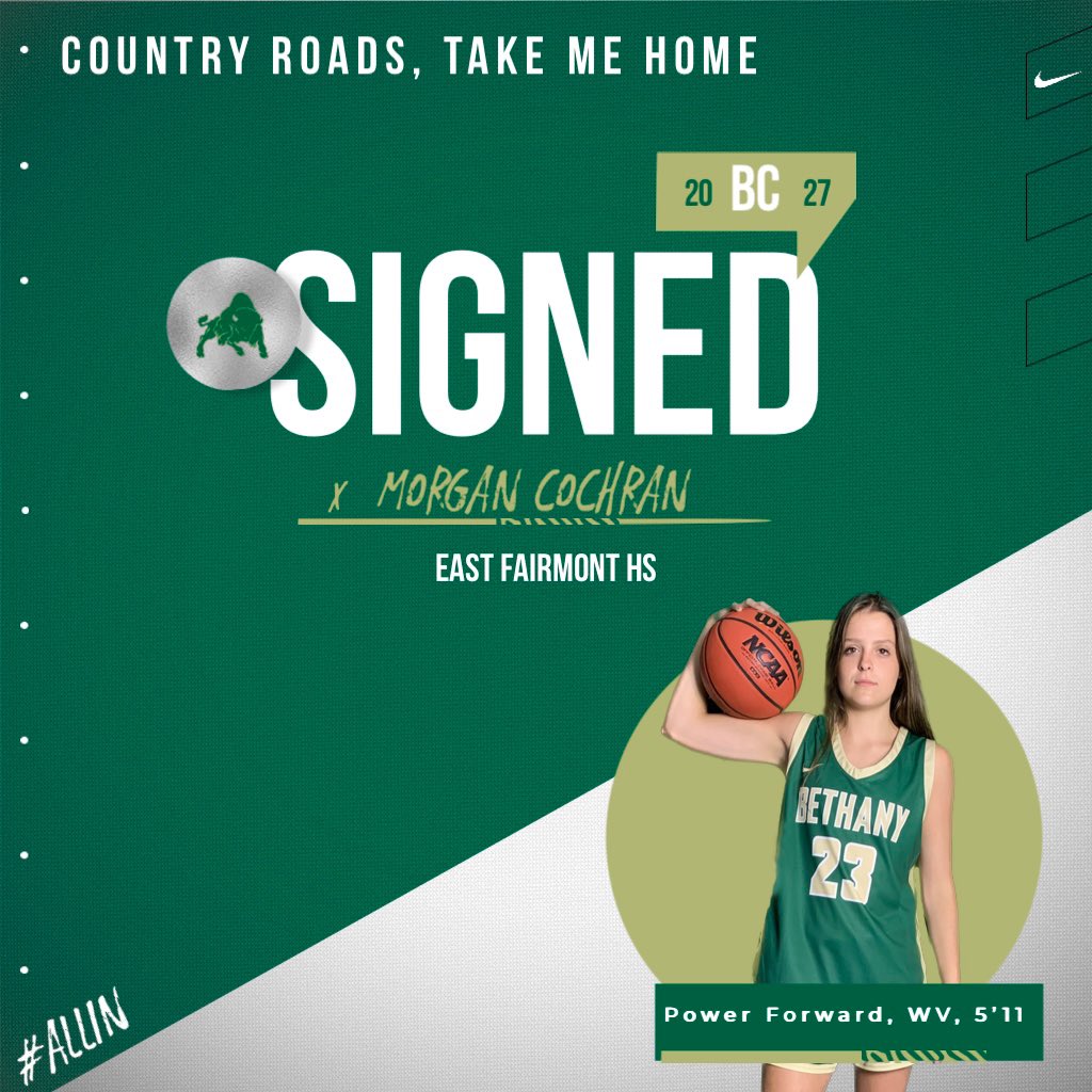 bethanywv_wbb's tweet photo. Monday is for Morgan!! 

The next member of our 2027 class, 5’11 Power Forward and Birthday Girl, Morgan Cochran 🥳

Welcome to the Family and Happy Birthday Morgan!! 

📱: @MorganCochran19 
🏫: East Fairmont HS
📍: Fairmont, WV 

#RollBison #CountryRoads #AllIn https://t.co/bTmX0P06c0