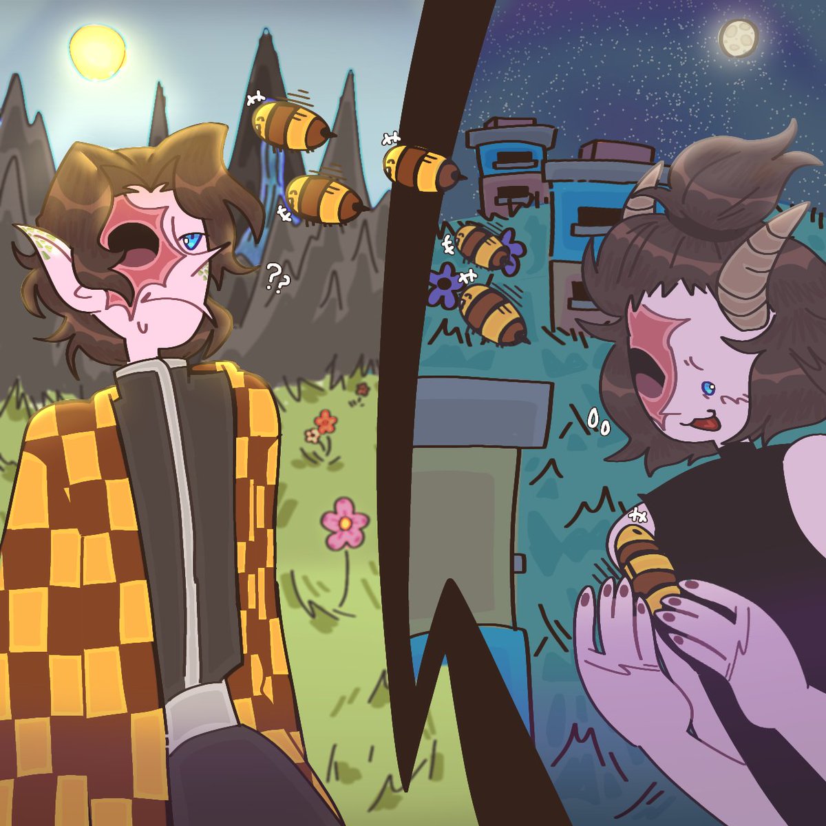 jikiisi's tweet photo. Its my the longest art... I happy with result #Mineshield #Mineshield3 #Dsmp #dsmpfanart #mcytfanart #mcyt #Secb #Sec_b #Tubbo #Майншилд #Секби https://t.co/6qs7qzQ6BA
