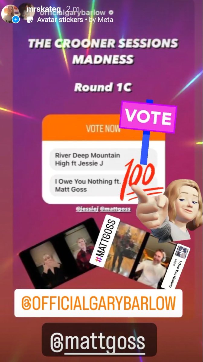 instagram.com/stories/mrskat… #MGA . #MGM . Time to Remind @MattGoss What We're Made Of! 💯 🗳 ❤️ #Crooner #VoteOff #LetsDoThis