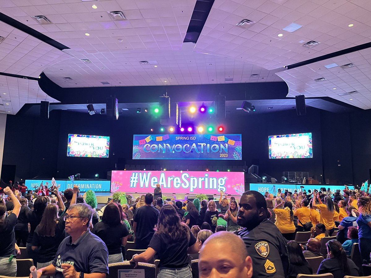 TrevorKWilliams's tweet photo. Dueitt Middle School is representing at #Convocation2023 #LevelUp #GameOn  @SpringISD @DueittEagles @slomelib @KDussette @WIT_Watsun @SpringISD_Super https://t.co/f0DreqVY8M