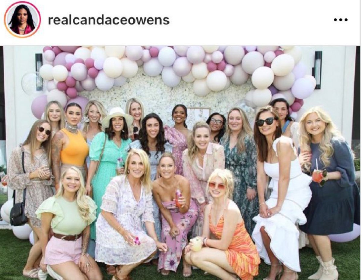 ObitRyan's tweet image. Candace Owens- Baby shower Pic. I think she forgot to invite all her black friends? #SerialLiar