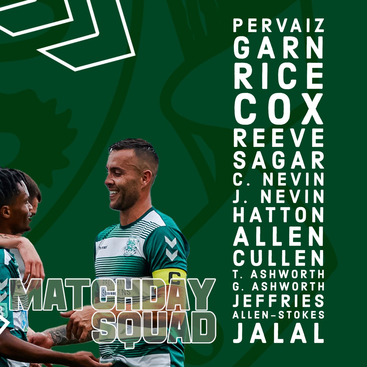 New season, new graphics 💚⚽️
Our <a href="/HellenicLeague/">Hellenic League</a> opener vs <a href="/SCInkberrowFC/">Sporting Club Inkberrow FC 🦅</a> is tomorrow night @ The ASM stadium in Thame - 7:45pm K.O. 
Swipe to see the first squad of the campaign 💚
£6 Adults/Consessions
U14’s free
Be great to have as many supporters down for the 1st home game🙏🏼