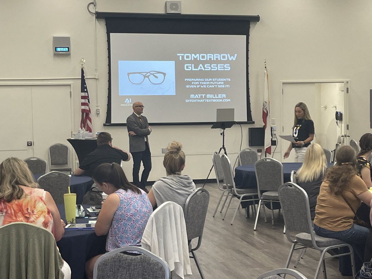 Fayroze15's tweet image. Kicking off Charter Oak University with learning about Artificial Intelligence! #TeachingForTomorrow #AI #TomorrowGlasses #LearnToday #LeadTomorrow