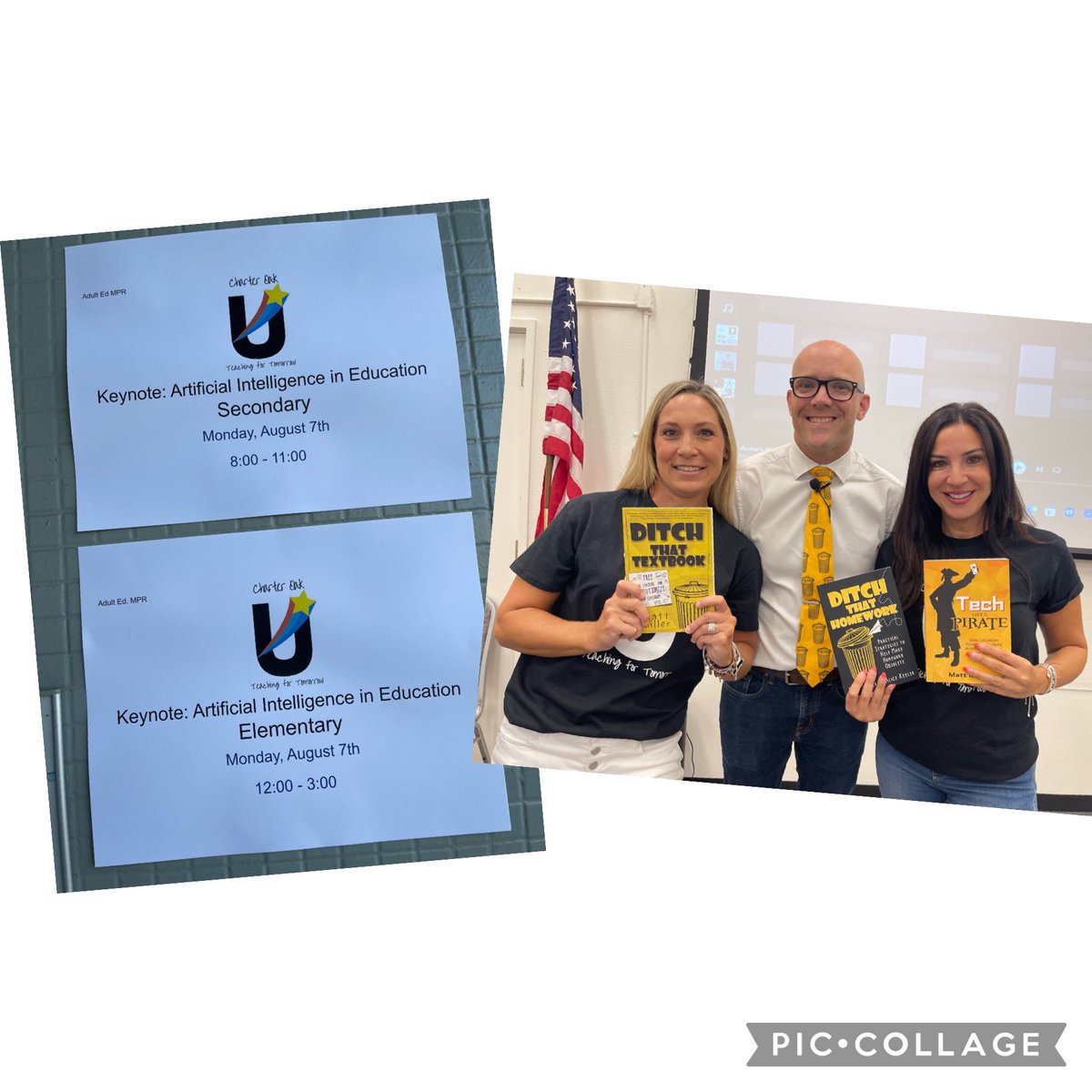 Fayroze15's tweet image. Kicking off Charter Oak University with learning about Artificial Intelligence! #TeachingForTomorrow #AI #TomorrowGlasses #LearnToday #LeadTomorrow