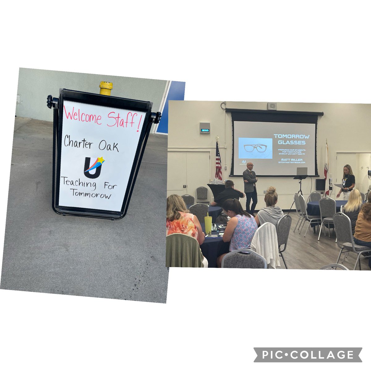 Fayroze15's tweet image. Kicking off Charter Oak University with learning about Artificial Intelligence! #TeachingForTomorrow #AI #TomorrowGlasses #LearnToday #LeadTomorrow