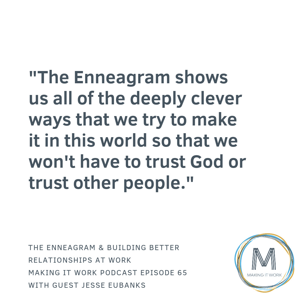 TheoWorkProject's tweet image. How well do you really know yourself? We talk with Guest Jesse Eubanks about the Enneagram and how self-awareness impacts your relationships at work and with God. Listen at buff.ly/450ZA1G . 

#Christianity #christianpodcast #christianpodcasts #enneagram #enneagram4