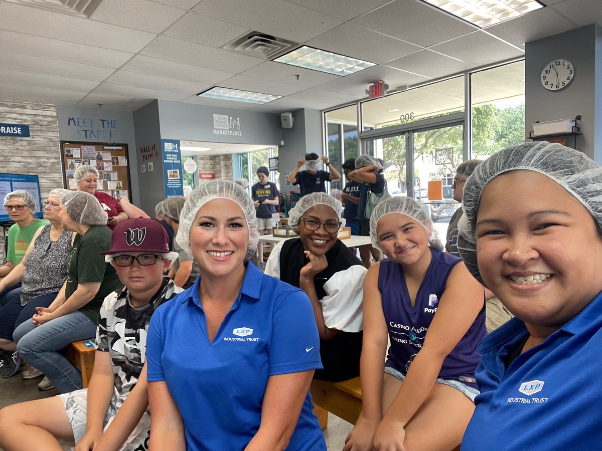 lxpindustrial's tweet image. LXP’s Dallas office employees &amp;amp; their families recently enjoyed a group volunteer day at Feed My Starving Children in Texas. We are grateful to participate in @fmsc_org  vision to strengthen families by building nutrition-stable communities. Thank you for having us! 
#LXP #FMSC