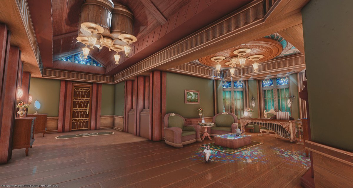 하우징 완성~~🥹📷놀러오세요,, 
 카벙클 하늘잔 23구 49번지... #FF14housing