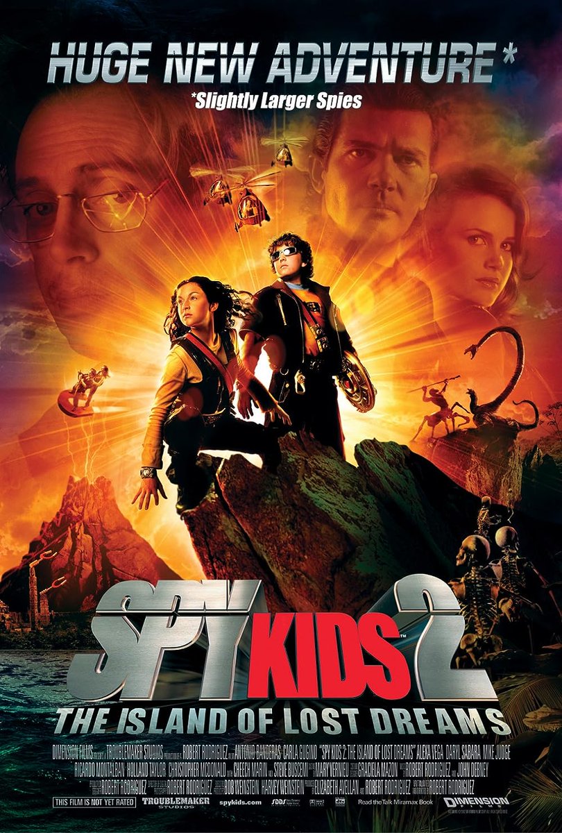 Rodriguez's tweet photo. Today marks 21 years since Spy Kids 2: The Island of Lost Dreams hit theaters! https://t.co/wbW08AsaE9