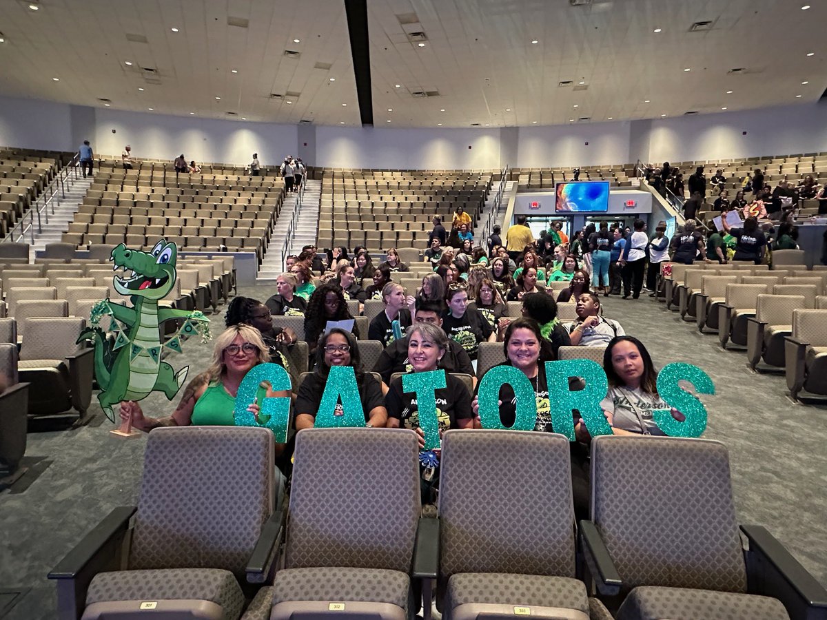 It’s Convocation Day and our Gator Staff is getting fired up for YOU! We are ready to Soar to Success! @ClarkWritesNow @kfalcon97 @AEScounselor
