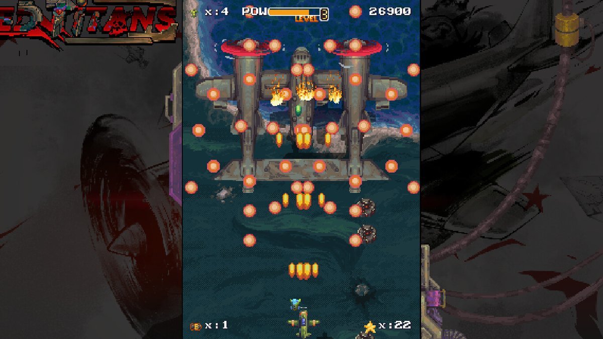 The_Ent_Factor's tweet photo. The single-player vertical shoot-'em-up game RED TITANS has been released for PC
https://t.co/s02Ma0mWcE
#games #videogames #gaming #pcgames #pcgaming #indiegame #indiegames #redtitans #shooter #arcade #action #shootemup @T_BlackHatRobot https://t.co/a6IYUekLHT