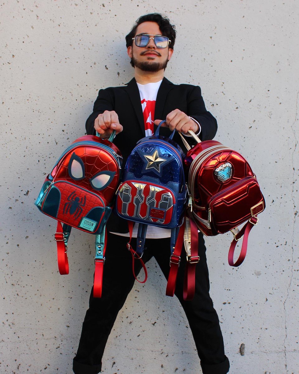 seejaylewis's tweet photo. #Sponsored AVENGERS ASSEMBLE! @fundotcom_ has a ton of Marvel Loungefly to add to your collection. Cap, Spidey, Iron Man, and more! Shop via link in bio. #yesfundotcom #funfluencer #avengers #loungefly #marvel https://t.co/83arWlvpXT