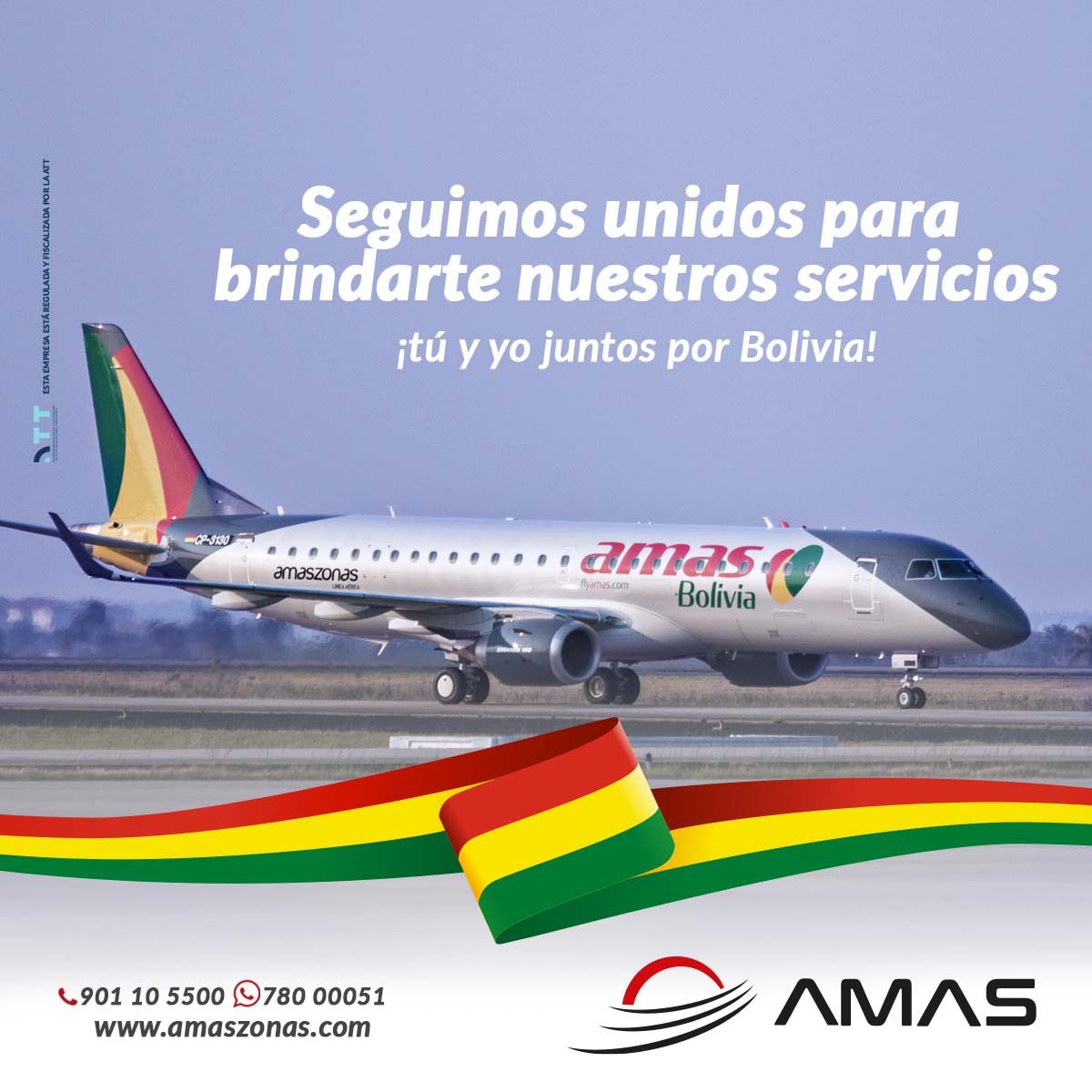 MaritaPatino's tweet image. La @BoliviaDgac no dejará volar a @AmaszonasSA a partir del lunes.
El régimen MASista obliga a los bolivianos a poner en riesgo nuestras pertenencias y vidas volando solamente en la peligrosa y pésima línea estatal @BoABolivia
@oaci @ATTBolivia @CNNEE @soyfdelrincon @GomezDardo