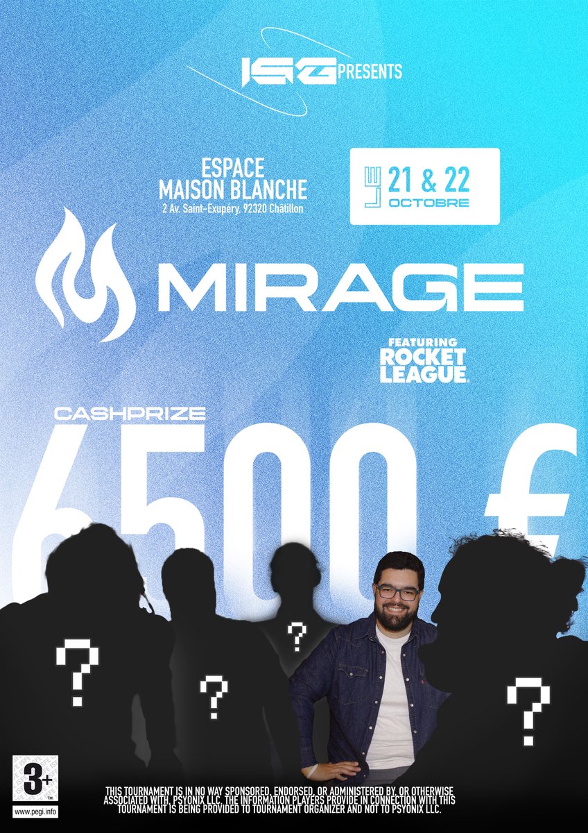 ignisoul's tweet photo. 🔵⚪️

Host à la LAN Mirage, nous sommes heureux de vous dévoiler ... @Goroken1 ! 🔥🔥

Serez-vous capable de trouver les 4 autres ? 😏

Crédits : @n_way__ 💪💙🤍 https://t.co/bcpcfvMRDK