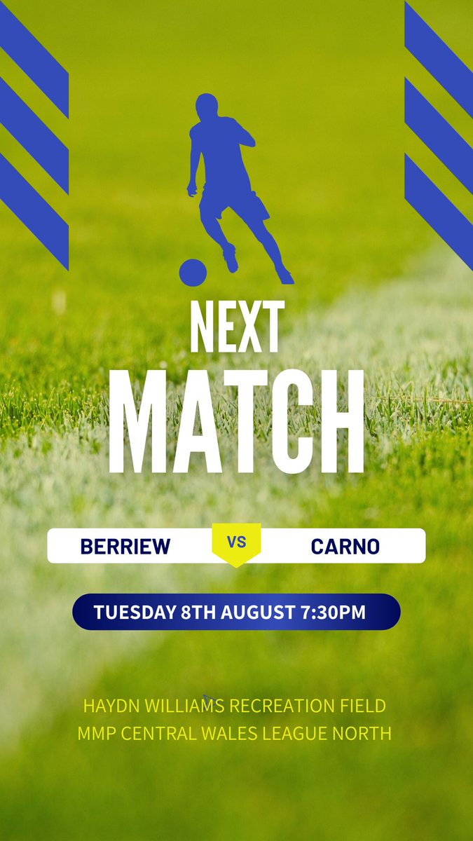 FCBerriew's tweet photo. Come and support the Rhiewsiders as we take on Carno in the MMP Central Wales League North. Tuesday 8th August at 7:30pm.
#WeAreTheRhiewsiders
#COYB
#Berriew https://t.co/tq0OLZ9oLO